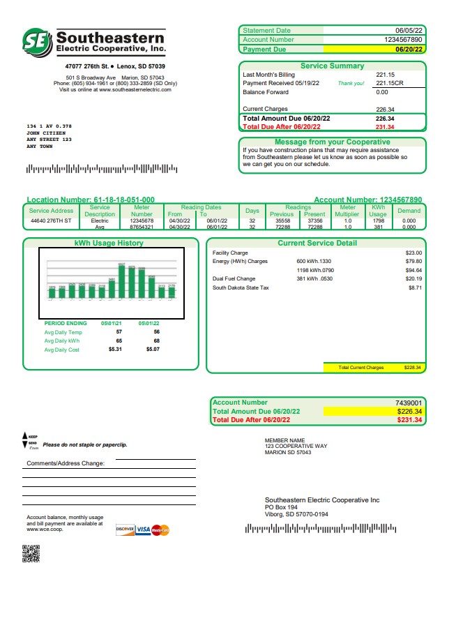  Minol USA business utility bill 